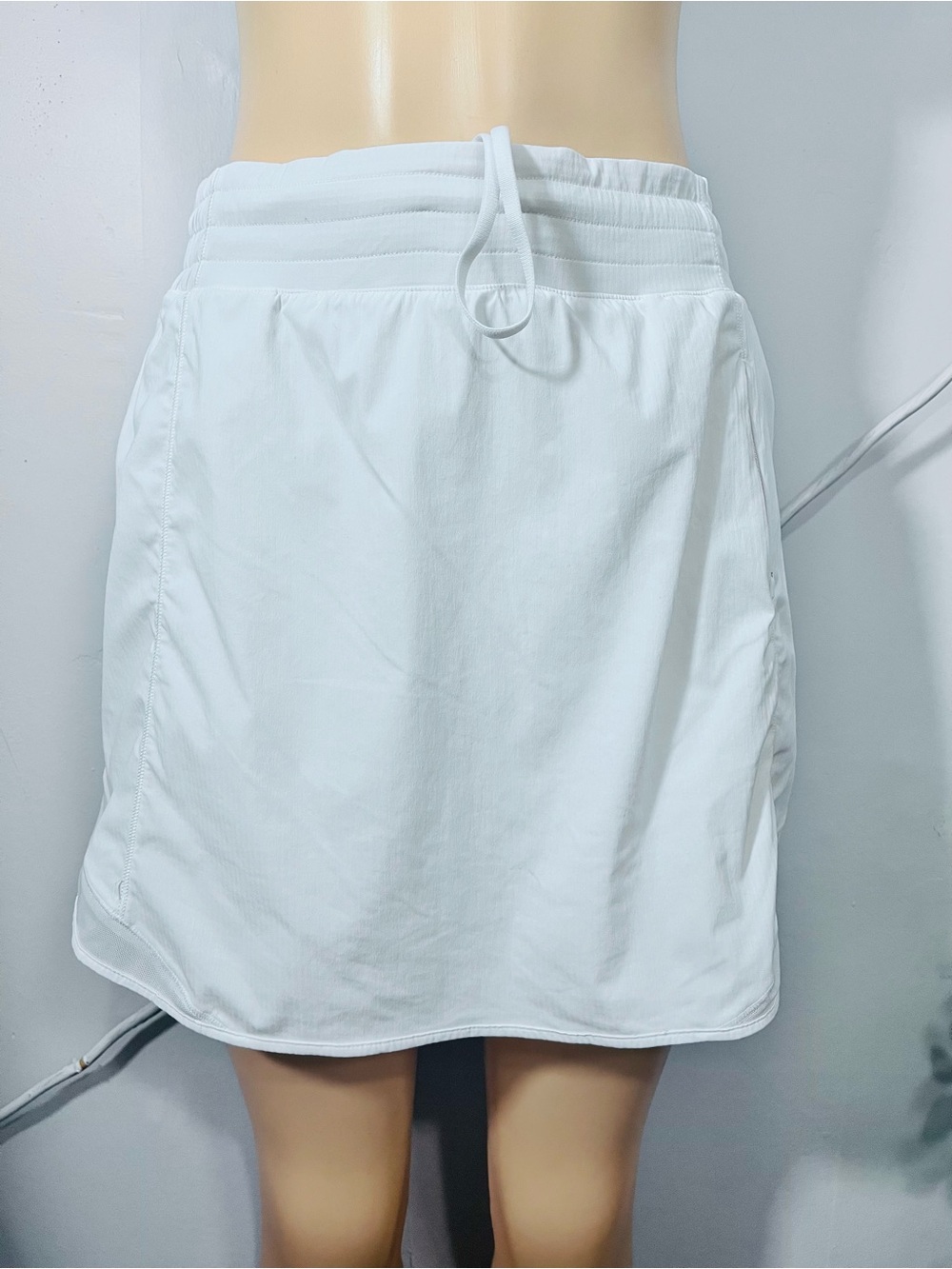 lululemon athletica White Drawstring Waist Mini Skirt